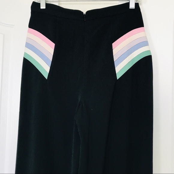 Dear Drew Art Deco Wide Leg Y2K Pants size 2 - Picture 7 of 9